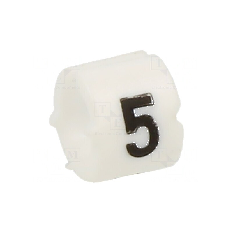Markere Marcaj PVC albă 5mm -40÷106°C cu împingere | Electronic-mag.ro | Componente Electronice