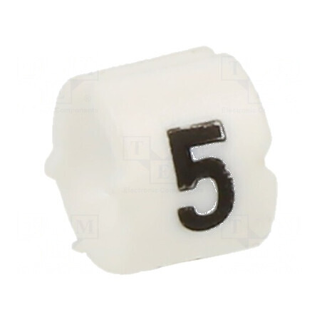 Markere Marcaj PVC albă 5mm -40÷106°C cu împingere | Electronic-mag.ro | Componente Electronice