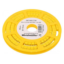 Marker de Marcaj L3 4-10mm PVC Galben 30-80°C prin Orificiu | Electronic-mag.ro | Componente Electronice