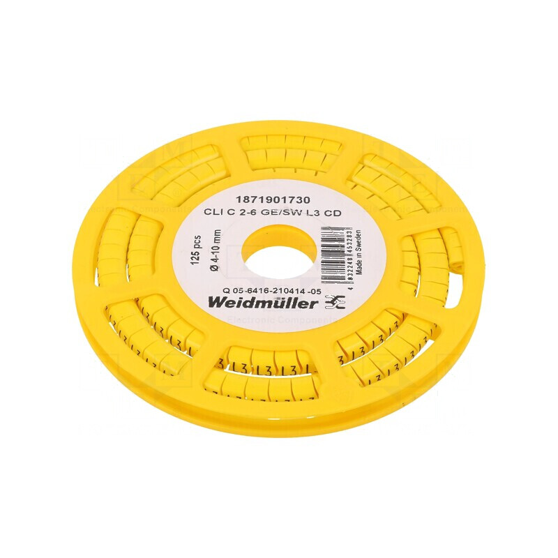 Marker de Marcaj L3 4-10mm PVC Galben 30-80°C prin Orificiu | Electronic-mag.ro | Componente Electronice Marker de Marcaj L3 4-10mm PVC Galben 30-80°C prin Orificiu | Electronic-mag.ro | Componente Electronice