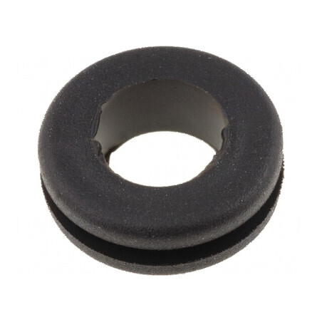 Manşon din gumă neagră 11mm montare Øorif 8mm -40÷135°C | Electronic-mag.ro | Componente Electronice