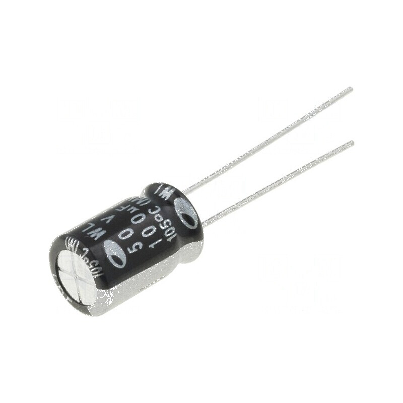 Condensator electrolitic low ESR 100uF 50VDC THT Ø8x11,5mm | Electronic-mag.ro | Componente Electronice Condensator electrolitic low ESR 100uF 50VDC THT Ø8x11,5mm | Electronic-mag.ro | Componente Electronice