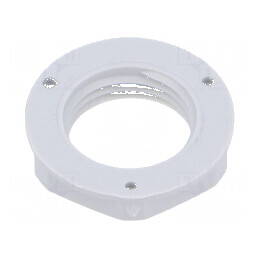 Piuliță PG9 poliamidă 22mm gri deschis pentru filet PG Entrelec | Electronic-mag.ro | Componente Electronice