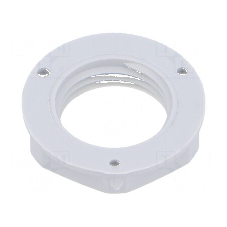 Piuliță PG9 poliamidă 22mm gri deschis pentru filet PG Entrelec | Electronic-mag.ro | Componente Electronice
