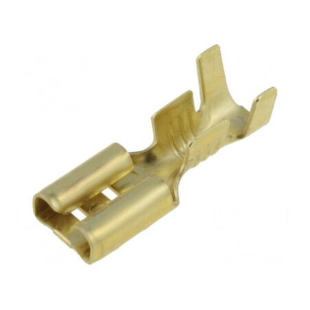 Terminal plat 4,8mm mamă 0,8mm pentru cablu 1,5-2,5mm² crimpat | Electronic-mag.ro | Componente Electronice