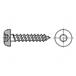 Şurub lemn 4,5x25 Torx TX20 oţel călit cap rotund | Electronic-mag.ro | Componente Electronice