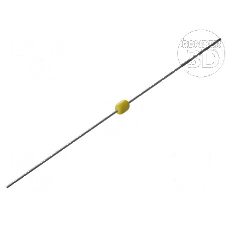 Condensator ceramic MLCC 100nF 50V X7R ±10% axial THT | Electronic-mag.ro | Componente Electronice