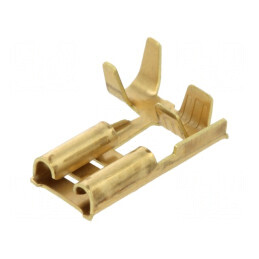Terminal plat 6,3mm mamă 0,8mm pentru cablu 1,5÷2,5mm² crimpat | Electronic-mag.ro | Componente Electronice