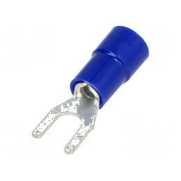 Vârf furcă M3,5 Ø 3,7mm pentru cablu izolată 1,5÷2,5mm2 | Electronic-mag.ro | Componente Electronice
