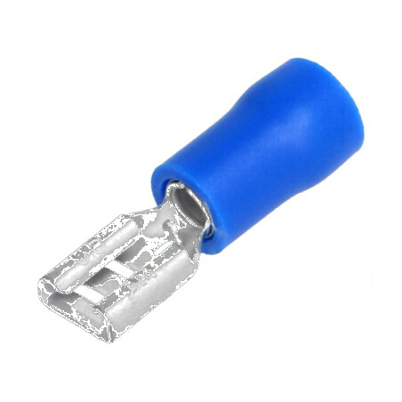 Terminal plat 4,8mm mamă 1,5÷2,5mm² crimpat pe cablu | Electronic-mag.ro | Componente Electronice