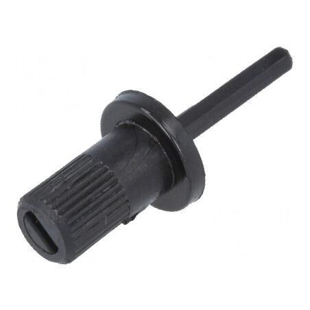 Buton rotativ ax negru 12/13mm | Electronic-mag.ro | Componente Electronice
