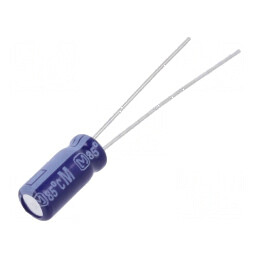 Condensator electrolitic THT 10uF 50VDC Ø5x11mm 2mm Raster | Electronic-mag.ro | Componente Electronice