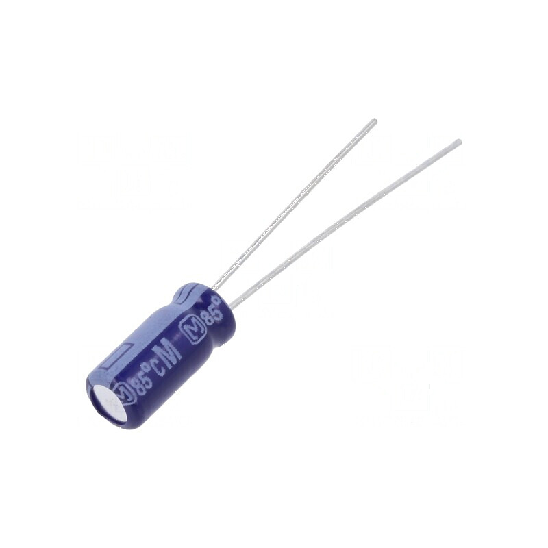 Condensator electrolitic THT 10uF 50VDC Ø5x11mm 2mm Raster | Electronic-mag.ro | Componente Electronice