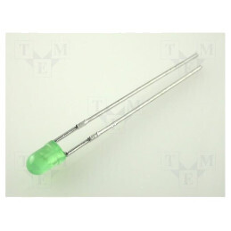 LED verde 3mm 0,7-2mcd 60° convex | Electronic-mag.ro | Componente Electronice