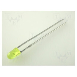 LED 3mm galben 8÷32mcd 60° convex Nr.term: 2 | Electronic-mag.ro | Componente Electronice