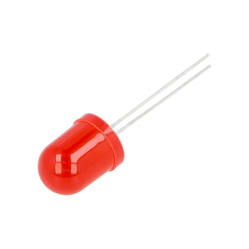 LED roșie 45-90mcd 60° convex 10mm | Electronic-mag.ro | Componente Electronice