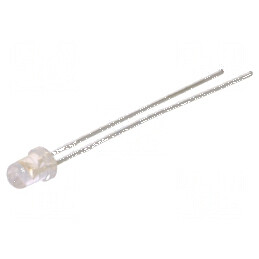 LED 3mm albastru 1300-2200mcd 30° convex | Electronic-mag.ro | Componente Electronice