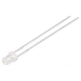 LED 3mm ambră 270-460mcd 30° convex | Electronic-mag.ro | Componente Electronice