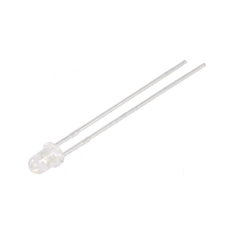 LED 3mm ambră 270-460mcd 30° convex | Electronic-mag.ro | Componente Electronice