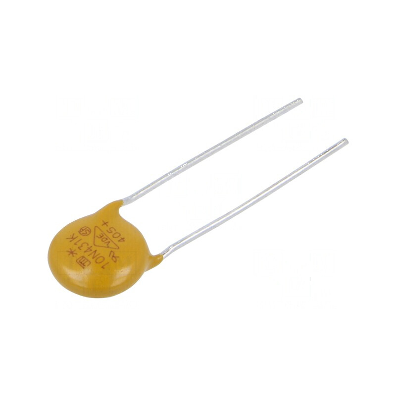 Varistor oxid de zinc 275VAC 350VDC 2,5kA 66J 400mW | Electronic-mag.ro | Componente Electronice Varistor oxid de zinc 275VAC 350VDC 2,5kA 66J 400mW | Electronic-mag.ro | Componente Electronice