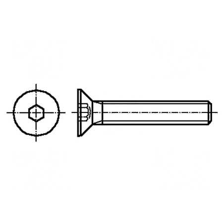 Şurub M6x8 cu cap îngropat imbus HEX 4mm DIN 7991 ISO 10642 | Electronic-mag.ro | Componente Electronice
