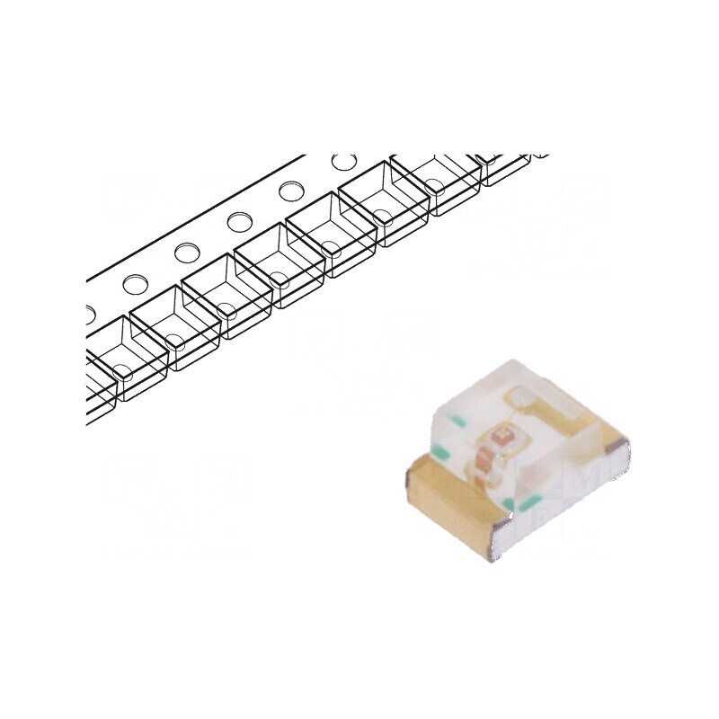 LED SMD 0805 galben 3÷8mcd 2x1,25x1,1mm 160° 20mA λd: 588nm | Electronic-mag.ro | Componente Electronice LED SMD 0805 galben 3÷8mcd 2x1,25x1,1mm 160° 20mA λd: 588nm | Electronic-mag.ro | Componente Electronice