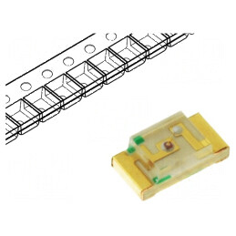 LED SMD 1206 roșie 4-12mcd 3,2x1,6x1,1mm 120° 20mA λd: 625nm | Electronic-mag.ro | Componente Electronice