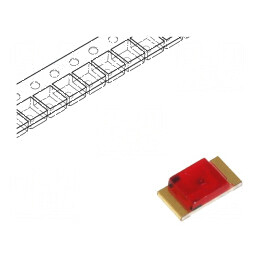 LED SMD 1206 roșie 3,2x1,6mm 20mA 120° 5÷12,5mcd | Electronic-mag.ro | Componente Electronice