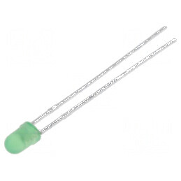LED 3mm verde 15mcd 40° convex | Electronic-mag.ro | Componente Electronice