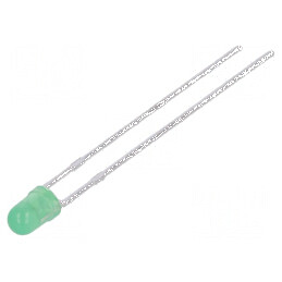 LED 3mm Verde 18-40mcd 50° Convex | Electronic-mag.ro | Componente Electronice