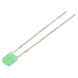 LED dreptunghiular 3x2mm verde 3÷6mcd 20mA | Electronic-mag.ro | Componente Electronice