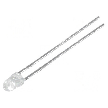 LED 3mm roșie 20-60mcd 50° convex 2-2,5V | Electronic-mag.ro | Componente Electronice