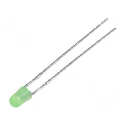 LED 3mm verde 15mcd 60° convex | Electronic-mag.ro | Componente Electronice