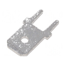 Terminal plat 6,3mm 0,8mm tată THT alamă nichelată | Electronic-mag.ro | Componente Electronice