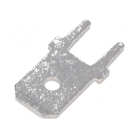 Terminal plat 6,3mm 0,8mm tată THT alamă nichelată | Electronic-mag.ro | Componente Electronice