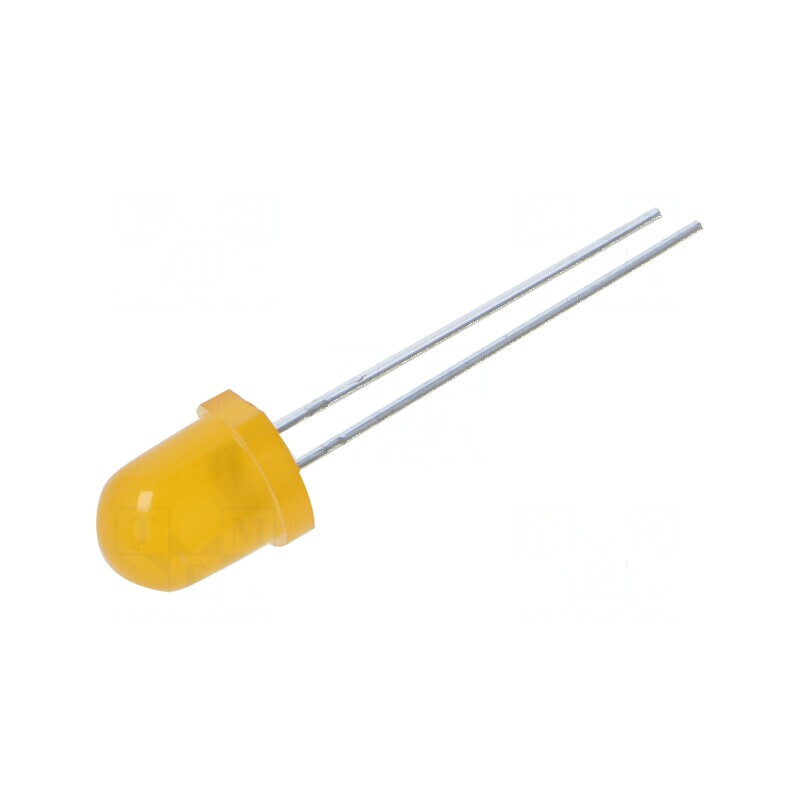 LED 8mm portocalie 270mcd 60° convex | Electronic-mag.ro | Componente Electronice