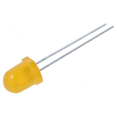 LED 8mm portocalie 270mcd 60° convex | Electronic-mag.ro | Componente Electronice