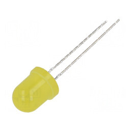 LED 8mm galben 40-45mcd 40° convex nr. term 2 | Electronic-mag.ro | Componente Electronice