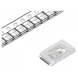LED SMD 5730 PLCC2 Albastru 5-8lm 5,7x3x0,8mm 120° 150mA | Electronic-mag.ro | Componente Electronice