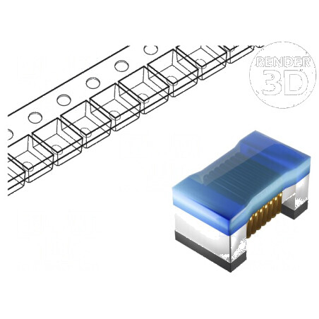 Inductor SMD 0805 15nH 600mA 0,17Ω 3200MHz ±5% Q: 50 LQW | Electronic-mag.ro | Componente Electronice