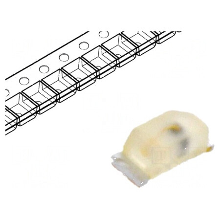 LED SMD 0603 roșie 2,8-7,1mcd 1,7x0,7x0,65mm 160° 2mA | Electronic-mag.ro | Componente Electronice