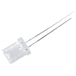 LED 8mm galben 250-500mcd 120° concav | Electronic-mag.ro | Componente Electronice