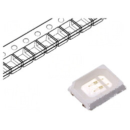 LED SMD 2835 verde 10-15lm 2,8x3,5x0,85mm 120° 60mA | Electronic-mag.ro | Componente Electronice