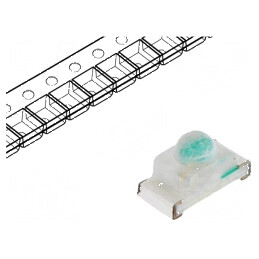 LED SMD 0603 Verde 1300-2500mcd 1.6x0.8x0.95mm 35° 5mA 102mW | Electronic-mag.ro | Componente Electronice