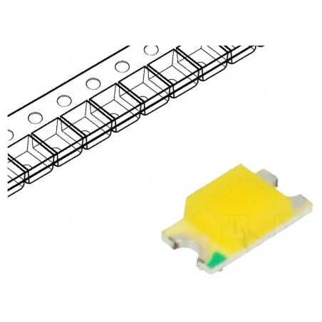 LED SMD 1206 Alb Cald 400-450mcd 120° 20mA 3-3,6VDC 108mW | Electronic-mag.ro | Componente Electronice