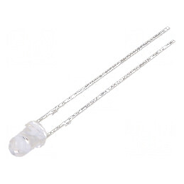 LED 3mm portocalie 1560-2500mcd 30° convex | Electronic-mag.ro | Componente Electronice