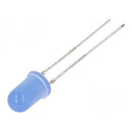 LED 5mm albastru 330mcd 40° convex | Electronic-mag.ro | Componente Electronice