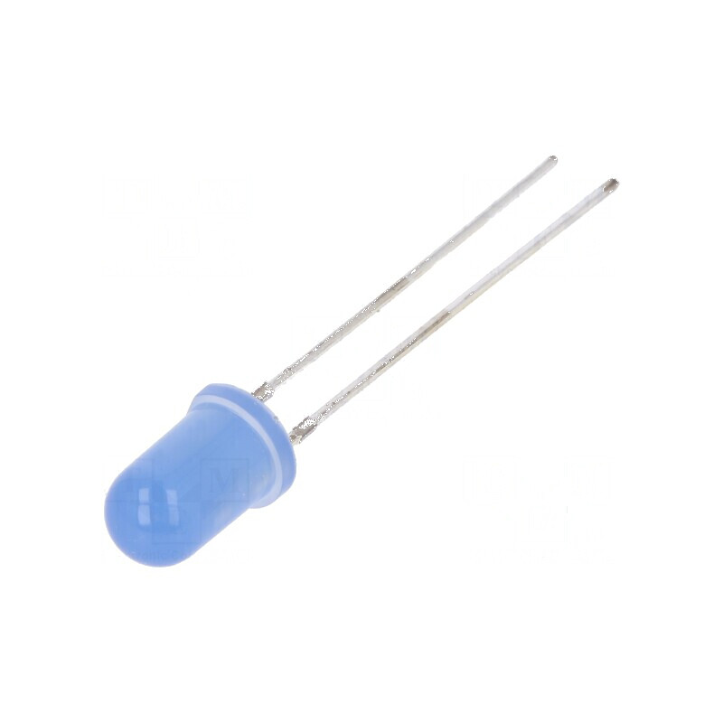 LED 5mm albastru 330mcd 40° convex | Electronic-mag.ro | Componente Electronice