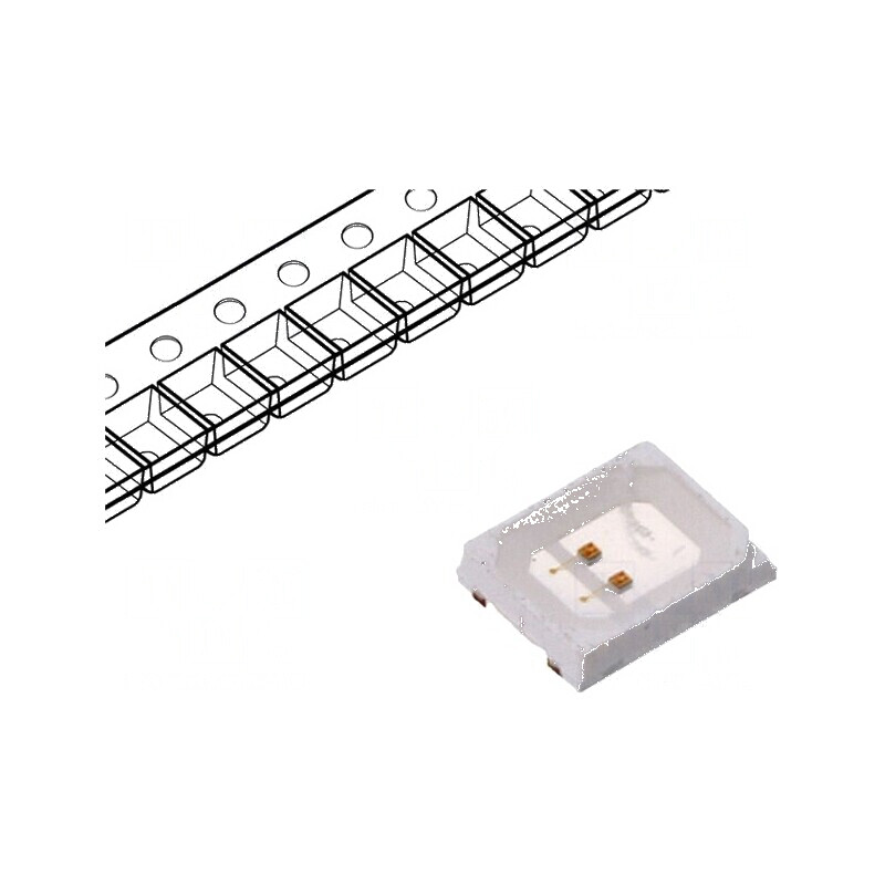 Bec LED SMD 2835 galben 4-6lm 2,8x3,5x0,85mm 120° 60mA | Electronic-mag.ro | Componente Electronice