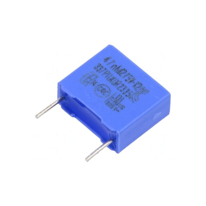 Condensator polipropilenă X2 47nF THT ±20% 10mm -40÷105°C | Electronic-mag.ro | Componente Electronice Condensator polipropilenă X2 47nF THT ±20% 10mm -40÷105°C | Electronic-mag.ro | Componente Electronice